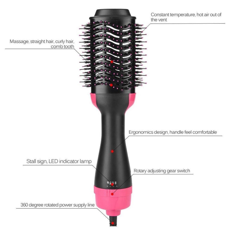 One-Step Electric Hair Dryer Comb