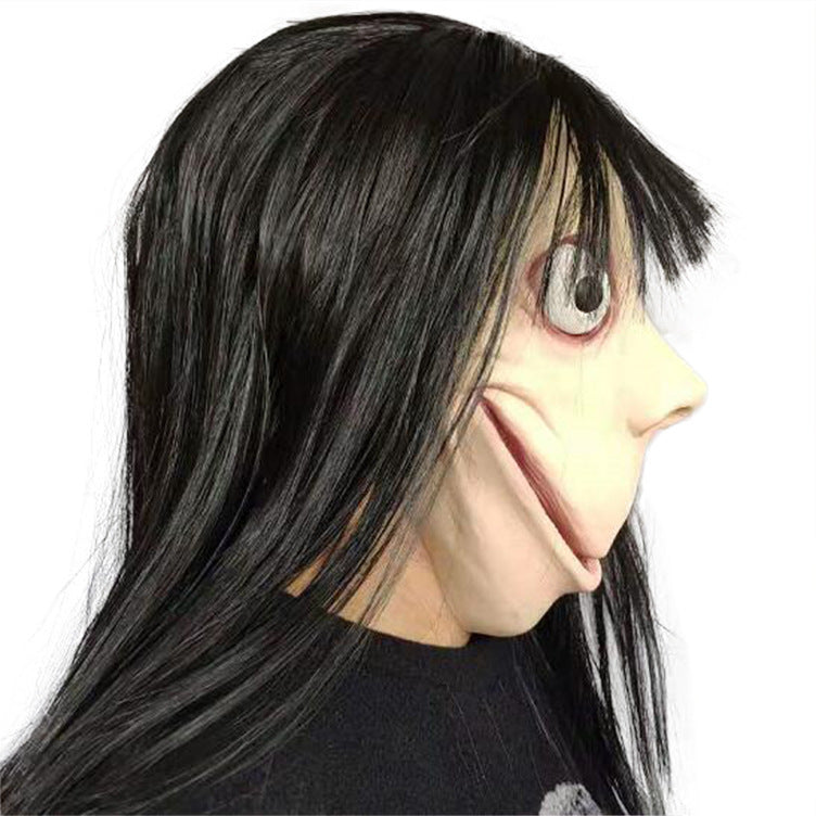 Halloween scary female ghost head mask