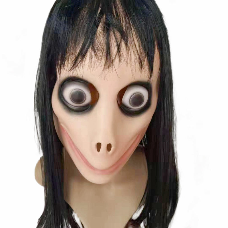 Halloween female ghost wig mask