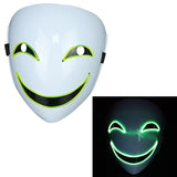 Glowing Black  Halloween Mask