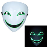 Glowing Black  Halloween Mask